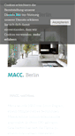 Mobile Screenshot of macc-berlin.com